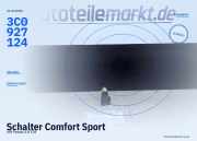 Schalter Comfort Sport VW Passat (3C2) 3C0927124
