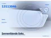Sonnenblende links OPEL Astra H GTC 13233496 13113046