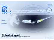 Sicherheitsgurt SEAT Alhambra I (7V) 7M0857705C