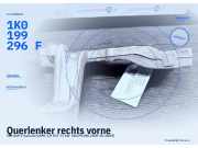 Querlenker rechts vorne VW Golf V Variant (1KM) 1K0199296F