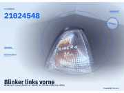 Blinker links vorne NISSAN Primera (P10) 21024548
