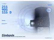 Zündspule VW Golf II (19E) 0221122349 BOSCH 211905115D