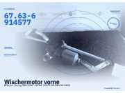Wischermotor vorne BMW 3er Touring (E46) 67.63-6914577