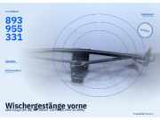 Wischergestänge vorne AUDI Coupe (89, 8B) 893955331