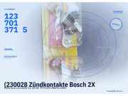 (230028 Zündkontakte Bosch 2X FORD Escort Fiesta Capri 1237013715) 1237013715
