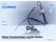 Motor Fensterheber rechts hinten FORD Galaxy (WGR)7M3959812 1110042
