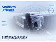 Außenspiegel links VW Polo V (6R, 6C) 6R0857537B GRU