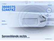 Sonnenblende rechts VW Bora Variant (1J) 3B0857552AKFKZ