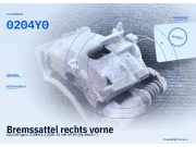Bremssattel rechts vorne SUZUKI Ignis II (MH) 0204Y0