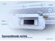 Sonnenblende rechts CITROEN C5 I Break (DE)