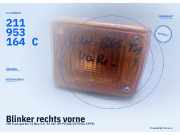 Blinker rechts vorne VW Transporter T2 Bus 211953164C