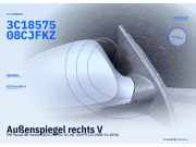 Außenspiegel rechts VW Passat B6 Variant (3C5) 3C1857508DM9B9 3C1857508CJFKZ