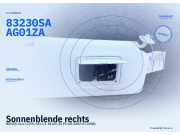 Sonnenblende rechts HONDA Jazz II (GD, GE) 83230SAAG02ZA 83230SAAG01ZA