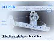 Motor Fensterheber rechts hinten CITROEN C3 II (SC) CITROEN