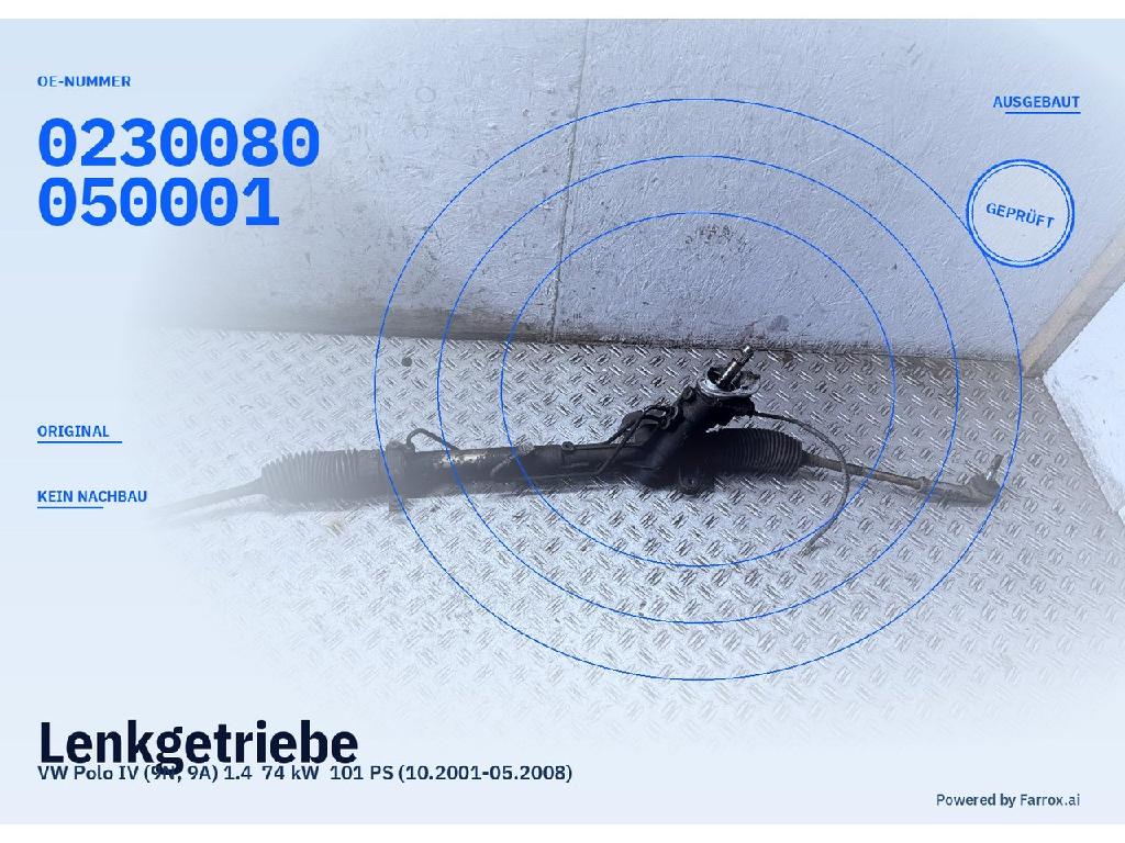 Lenkgetriebe VW Polo IV (9N, 9A) 0230080050001