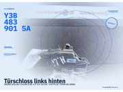 Türschloss links hinten SKODA Octavia I Kombi (1U) Y3B4839015A
