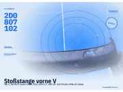 Stoßstange vorne VW LT 28-46 II Kasten (2DA, 2DD, 2DH) 2D0807102