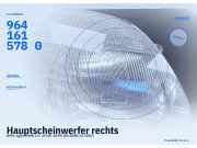 Hauptscheinwerfer rechts OPEL Agila (H00) 9641615780