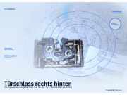 Türschloss rechts hinten VW Passat B3/B4 (3A2, 35I)