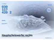 Hauptscheinwerfer rechts FORD Mondeo III (B5Y) 0301174202