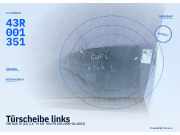Türscheibe links VW Golf IV (1J) 43R001351