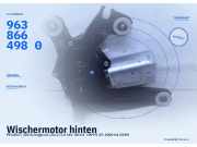 Wischermotor hinten PEUGEOT 206 Schrägheck (2A/C) 9638664980