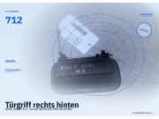 Türgriff rechts hinten OPEL Astra F 712