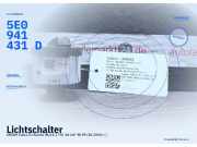 Lichtschalter SKODA Fabia III Kombi (NJ) 5E0941431D WHI 5E0941431D