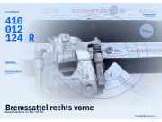 Bremssattel rechts vorne Dacia Sandero III (--) 410012124R
