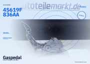 Gaspedal Ford Fiesta V (JD, JH) 4S619F836AA