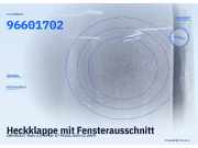 Heckklappe mit Fensterausschnitt CHEVROLET Matiz 96879172 96601702