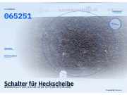 Schalter für Heckscheibe NISSAN Micra II (K11) 065251