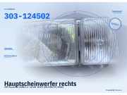 Hauptscheinwerfer rechts VW Passat B2 (32B) 303-124502