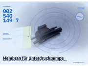 Membran für Unterdruckpumpe MERCEDES-BENZ CLK (C208) 0025401497