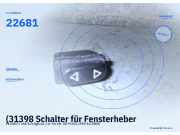 (31398 Schalter für Fensterheber PEUGEOT 306 ) 22581 22681