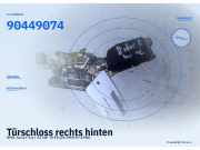 Türschloss rechts hinten OPEL Astra F 90452392 90449074