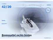 Bremssattel rechts hinten BMW 5er Touring (E61) 42/20