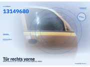Tür rechts vorne OPEL Meriva A 13149680