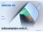 Außenspiegelglas rechts MERCEDES-BENZ C-Klasse (W202) 500238-81