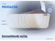 Sonnenblende rechts OPEL Vectra B (J96) 90356250
