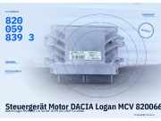 Steuergerät Motor DACIA Logan MCV 8200661124 8200598393