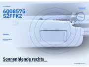 Sonnenblende rechts VW Polo IV (9N) 6Q0857552F FKZ