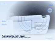 Sonnenblende links HYUNDAI Santa Fe I (SM)