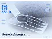 Blende Stoßstange VW Golf V Plus (5M, 521) 5M0853666B