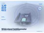 Widerstand Gebläsemotor AUDI A3 (8L) 1J0819022