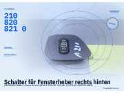 Schalter für Fensterheber rechts hinten MERCEDES-BENZ E-Klasse Kombi (S210) 2108208210