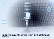 Federbein rechts vorne mit Achsschenkel Opel Meriva (X03)