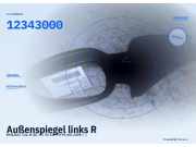 Außenspiegel links RENAULT Clio II (B) 12343000