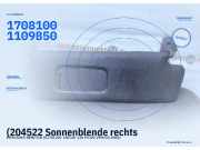 (204522 Sonnenblende rechts MERCEDES-BENZ SLK (R170) A1708100210) 1708100110 9B50