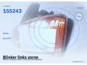 Blinker links vorne BMW 5er (E34) 155243